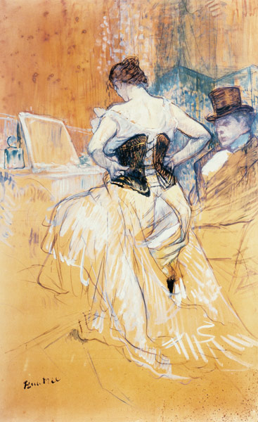 Woman with corset from Henri de Toulouse-Lautrec