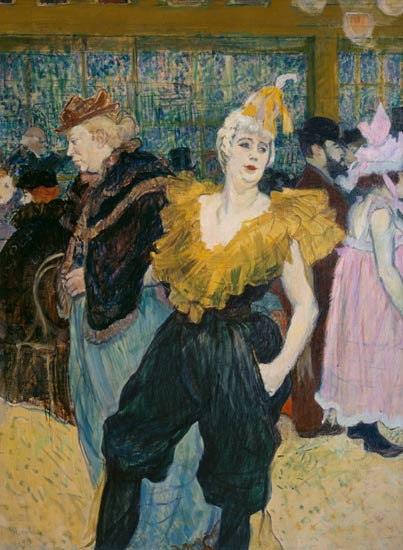 The clownesse Cha-u-kao at the Moulin Rouge from Henri de Toulouse-Lautrec