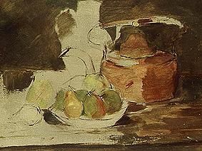 Quiet life with fruit and kettle from Henri de Toulouse-Lautrec