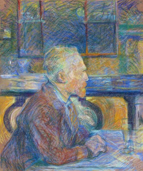 Portrait of Vincent van Gogh from Henri de Toulouse-Lautrec