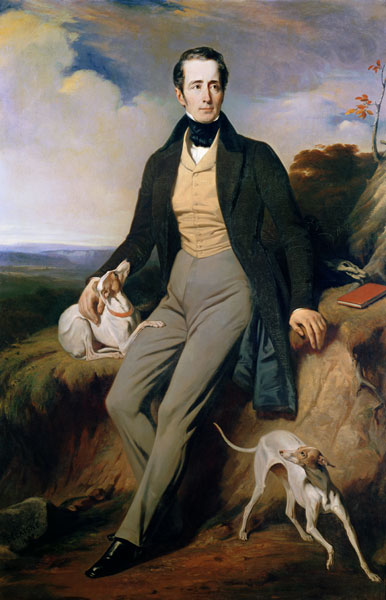 Portrait of Alphonse de Lamartine (1790-1869) from Henri Decaisne