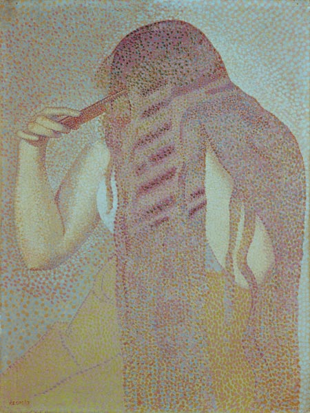 Woman, her hair combing. from Henri-Edmond Cross