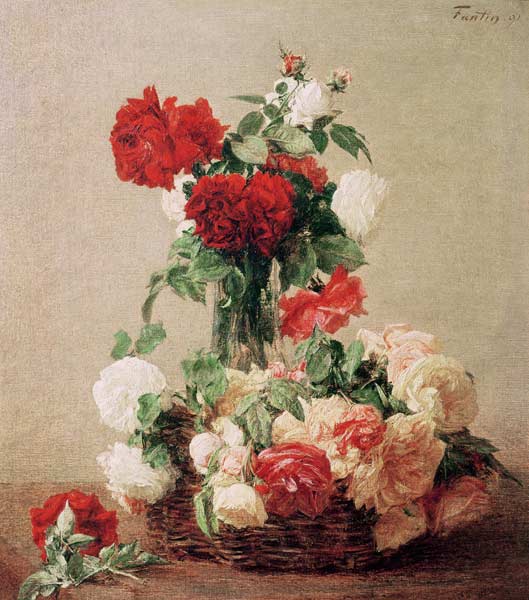 Roses from Henri Fantin-Latour