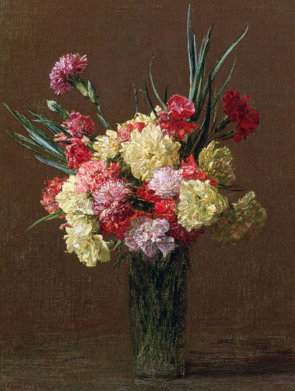 Carnations from Henri Fantin-Latour