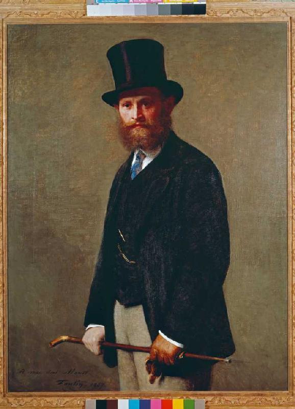 Portrait of Eduard Manet. from Henri Fantin-Latour