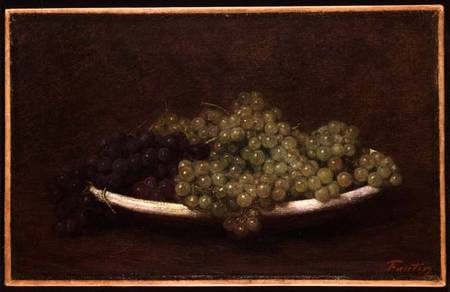 Still Life of Grapes from Henri Fantin-Latour