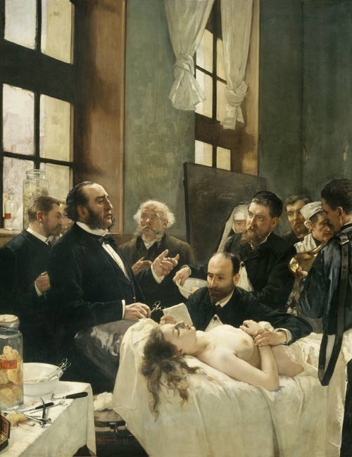 Before the Operation, or Doctor Pean teaching at Saint-Louis hospital from Henri Gervex