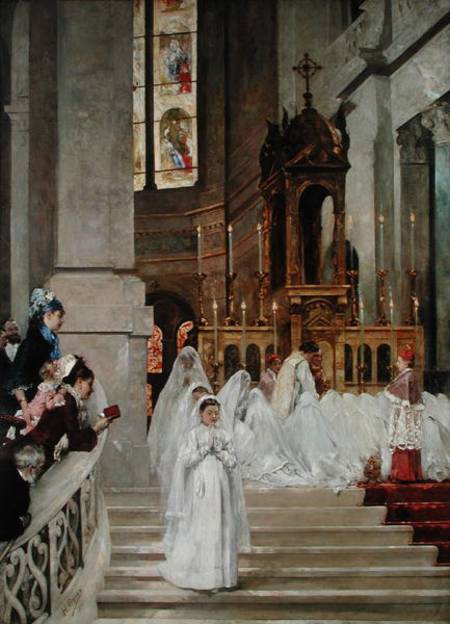 Communion at the Church of the Trinity from Henri Gervex