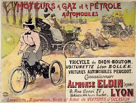 Poster advertising a Parisian car dealer (colour litho)
