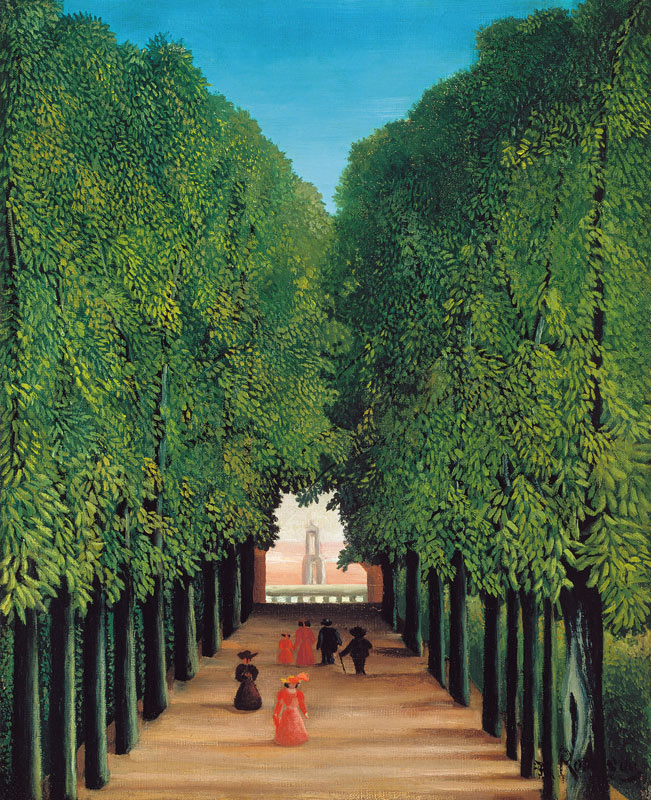 The Avenue in Saint-Cloud Park from Henri Julien-Félix Rousseau