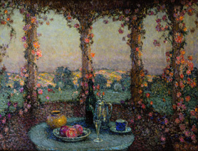The table flax on the terrace from Henri Le Sidaner