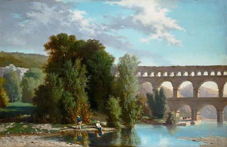 View of the Pont du Gard