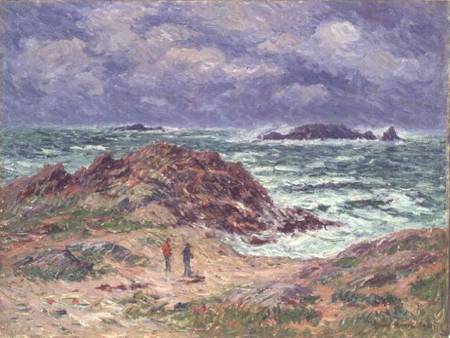 Threshers in Brittany from Henri Moret