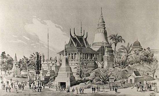 The Cambodian Palace at the Trocadero, the Universal Exhibition of 1900 from Henri Toussaint