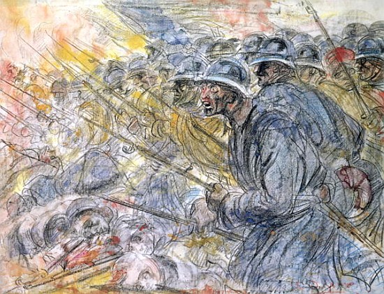 The Assault, Verdun from Henri de Groux