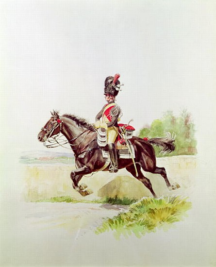 Soldier of the Imperial Guard on Horseback from Henri Georges Jacques Chartier