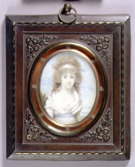 Portrait Miniature of Anna Maria Blunt from Henry Edridge