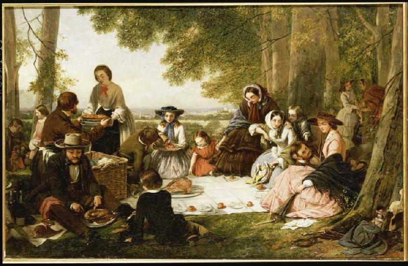 The picnic. from Henry Nelson O'Neill