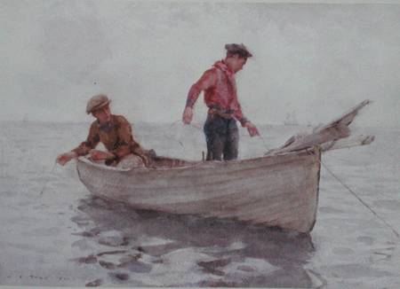Boys fishing off Newlyn from Henry Scott Tuke