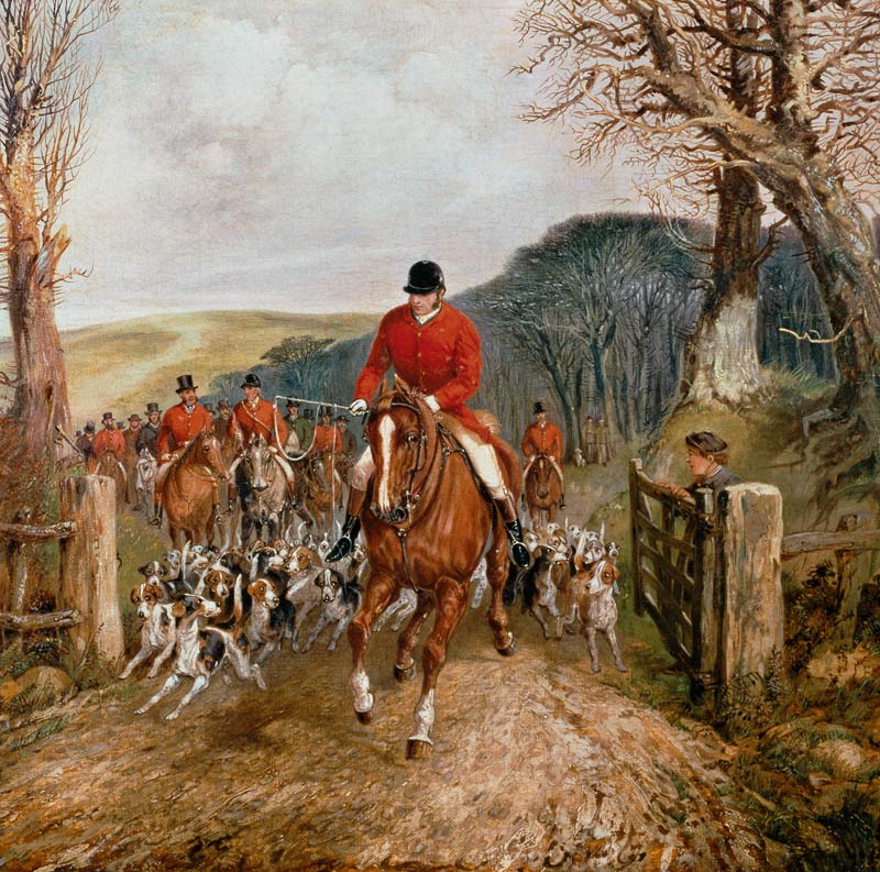 A Hunt Going Through A Gate from Henry Thomas Alken