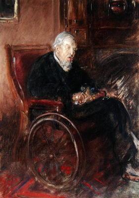 Henry Tonk's Father in a Wheelchair (oil on canvas)