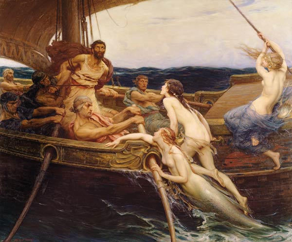 Odysseus und die Sirenen from Herbert James Draper