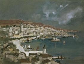 The Harbour of Split, Croatia (w/c and gouache)