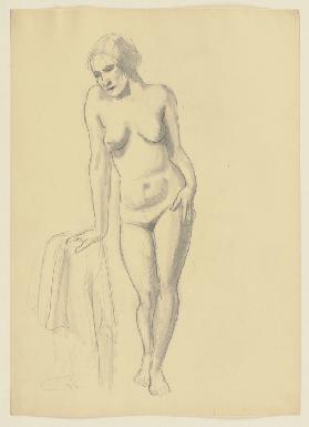 Standing female nude