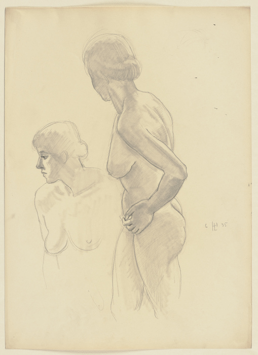 Two female nudes from Hermann Lismann