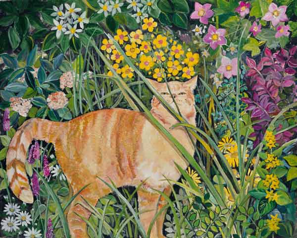 Cat and Long Grass, 1996  from Hilary  Jones