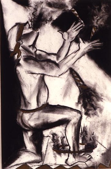 Fire Eater, 1994 (charcoal on paper)  from Hilary  Rosen