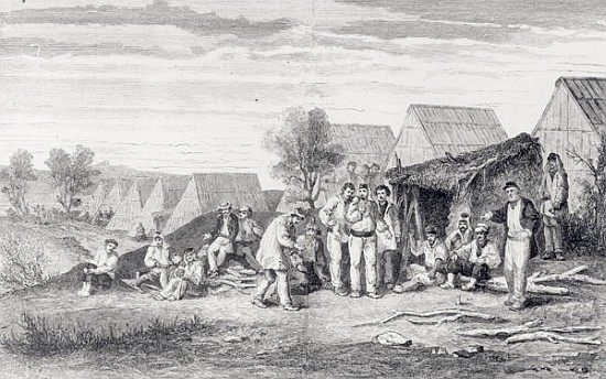 Deportee Camp on the Cros Peninsula, New Caledonia from Hippolyte Dutheil