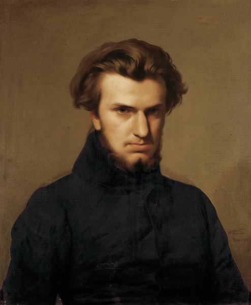Portrait of Ambroise Thomas (1811-96) 1834 from Hippolyte Flandrin