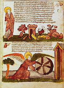 The Apokalypsis of Johannes from Holzschnitt (koloriert)