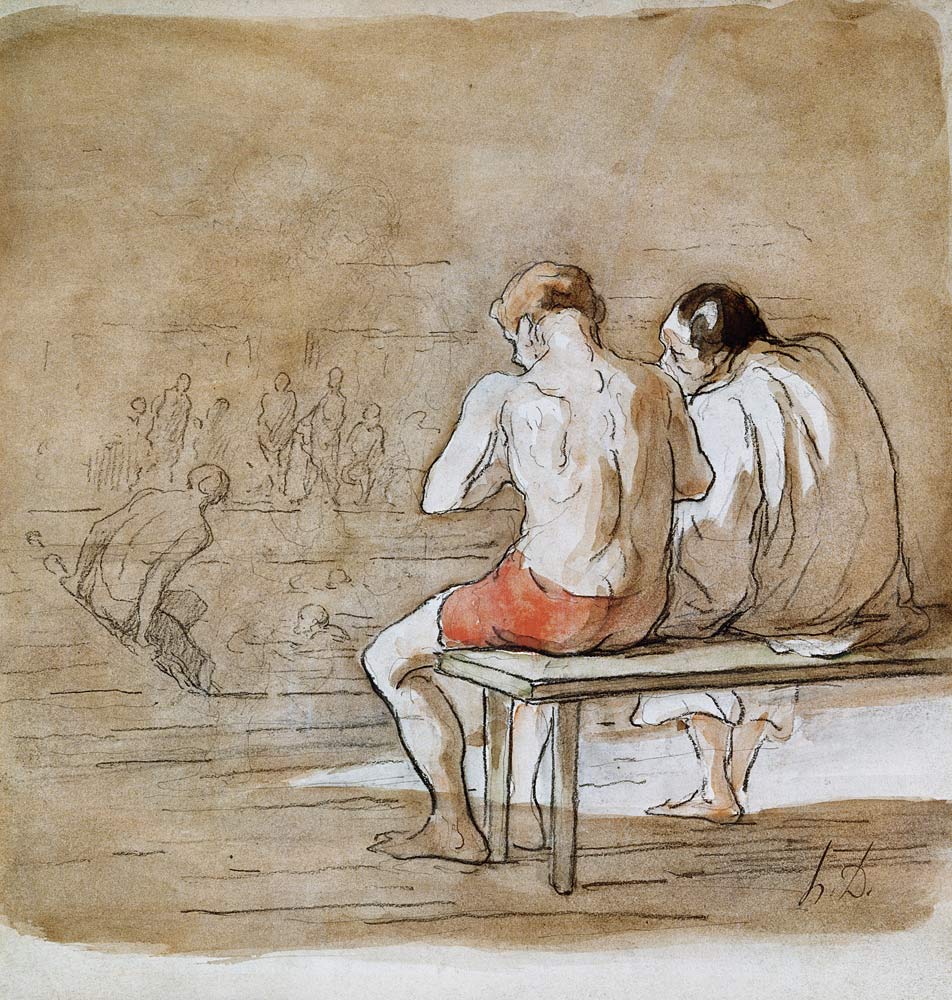 Le's Baigneurs from Honoré Daumier