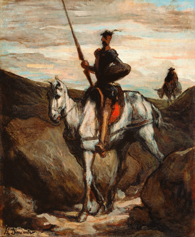 Don Quichotte et Sancho Pança lll from Honoré Daumier