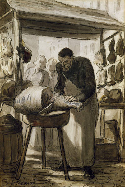 Honore Daumier / Le Boucher from Honoré Daumier