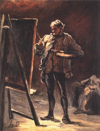 Le Peintre devant son tableau from Honoré Daumier