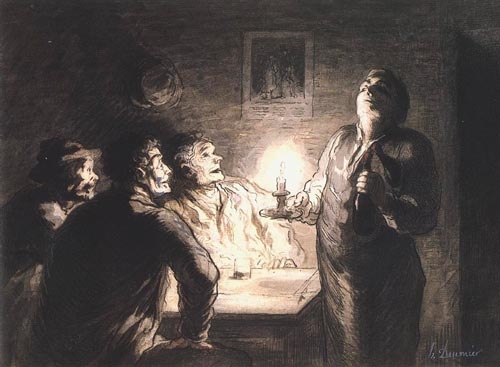 Le's Buveurs from Honoré Daumier