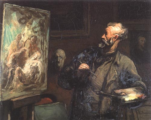The painter from Honoré Daumier