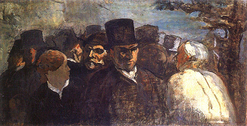 Passants -- passing by from Honoré Daumier