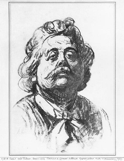 Portrait of the sculptor Albert Ernest Carrier-Belleuse from Honoré Daumier