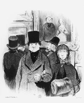 Salon exhibition / Lith. by Daumier