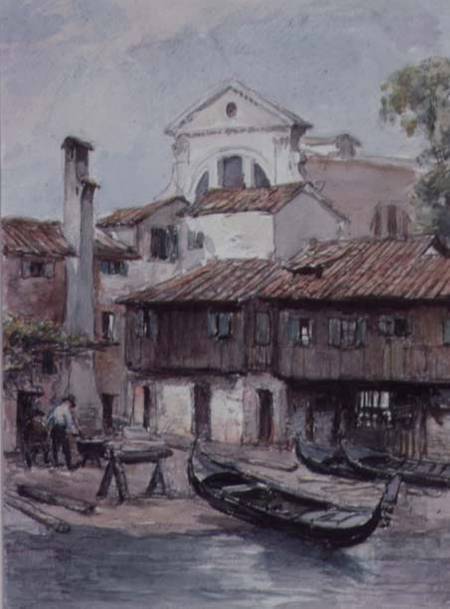 Shipyard near the Church of San Trovaso, Venice from Hugh Carter