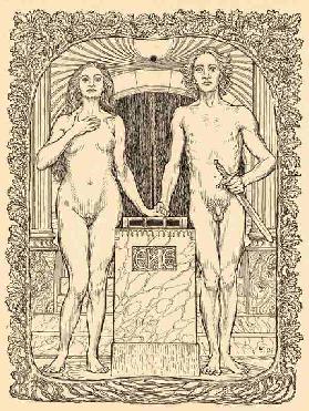 Am Traualtar, Plate 6, from the portfolio Lebenszeichen, pub. 1908 in Berlin by Fritz Heyder Verlag