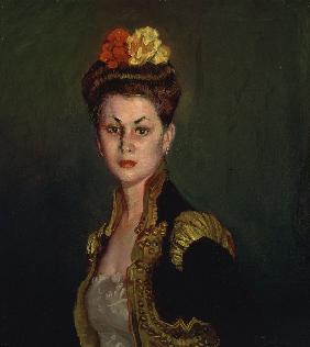 Portrait of a Lady with Bullfighter's Jacket