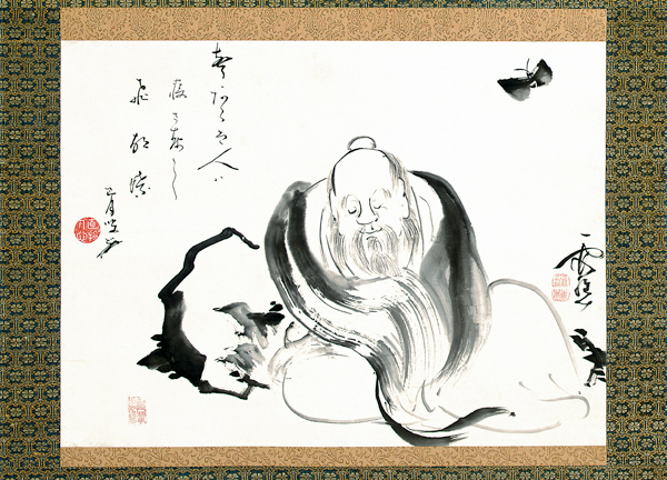 Zhuang Zi, von einem Schmetterling träumend. from Ike no Taiga