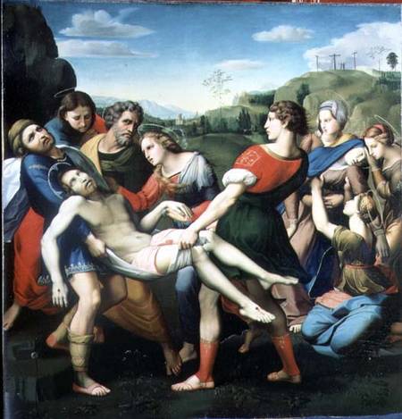 The Entombment, after a Painting by Raphael (1483-1520) in the Villa Borghese, Rome from Il Sassoferrato