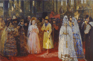 Die Auswahl der Braut des Zaren from Ilja Efimowitsch Repin