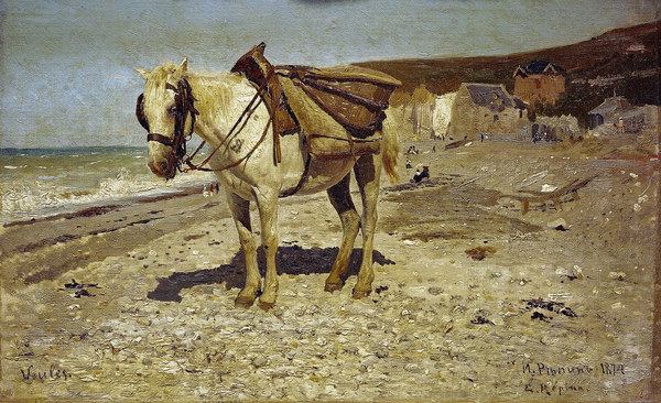 I. Repin, Horse for Carrying Stones from Ilja Efimowitsch Repin